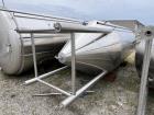 Brew Tank, Approximately 2000 Gallons Capacity, 304 Stainless Steel