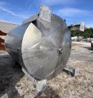 Used – 3,800 Gallon Stainless Steel Vertical Storage Tank – 316 SS, Flat Top, Di