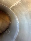 Used – 3,800 Gallon Stainless Steel Vertical Storage Tank – 316 SS, Flat Top, Di
