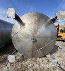 Used – 3,800 Gallon Stainless Steel Vertical Storage Tank – 316 SS, Flat Top, Di