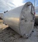 Pre-Owned 3,800 Gallon 316 Stainless Steel Vertical Storage Tank – Flat Top & Di