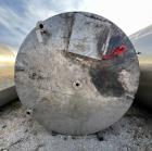 Pre-Owned 3,800 Gallon 316 Stainless Steel Vertical Storage Tank – Flat Top & Di