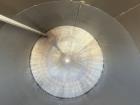 Pre-Owned 3,800 Gallon 316 Stainless Steel Vertical Storage Tank – Flat Top & Di