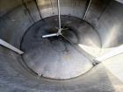 Used 1,250 Gallon 304 Stainless Steel Vertical Mix Tank – Dual Turbine Agitator, Baffled
