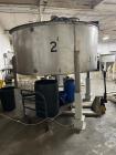Used Tank, 1,100 Gallon Processing Vessel. 9' dia. X 10' high. With agitator, motor and VFD controller.  Stainless steel. 3