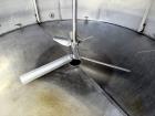 1,250 Gallon 304 Stainless Steel Agitated Mix Tank – Dual Turbine, Baffled, Vertical
