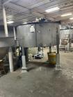 Used Tank, 1,100 Gallon Processing Vessel. 9' dia. X 10' high. With agitator, motor and VFD controller.  Stainless steel. 3