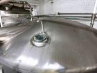 Used 3,500 Gallon Vertical Mixing Tank | 304 Stainless Steel Beverage-Grade Vessel