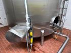 Used 3,500 Gallon Vertical Mixing Tank | 304 Stainless Steel Beverage-Grade Vessel