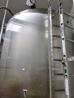 Used 3,500 Gallon Vertical Mixing Tank | 304 Stainless Steel Beverage-Grade Vessel