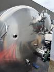 Used Tank, 1,500 gallon. Stainless steel. Dish Top, Cone Bottom.