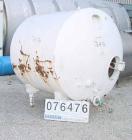 USED: Tank, 1000 gallon, stainless steel, horizontal. Approx 66