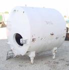 USED: Tank, 1000 gallon, stainless steel, horizontal. Approx 66