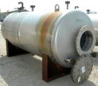 USED: Tank, 1,250 gallon, 304 stainless steel, horizontal. 54