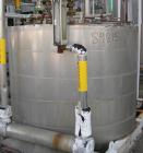 USED: Approximate 1000 gallon stainless steel tank. Approximately 6' diameter x 5' straight side. Flat top and bottom, insulated..