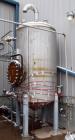 Used- A&B Process Tank, Approximate 1,200 Gallon, 316L Stainless Steel, Vertical. Approximate 60