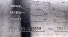 Used A&B Process Tank, Approximate 1,200 Gallon, 316L Stainless Steel, Vertical. Approximate 60