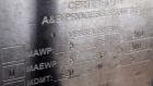 Used A&B Process Tank, Approximate 1,200 Gallon, 316L Stainless Steel, Vertical. Approximate 60