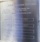 Used A&B Process 1,000 Gallon Sanitary Stainless Steel Vertical Tank | Flat Top | Sloped Bottom | Built 2011