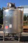 Used- 2000 Gallon APV Sanitary Construction Sweep Agitated Mix Tanks