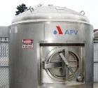 Used-1300-Gallon APV Crepaco Stainless Steel Sanitary Insulated Tank. Vessel maximum working pressure rated 60 psi @ 300 Deg...