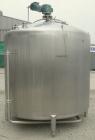 Used APV Crepaco Tank, 1500 Gallon, 304 Stainless Steel, Vertical. 84