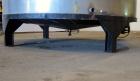 Used Acme Industrial Equipment Tank, 2200 Gallon, 304 Stainless Steel, Vertical. Approximately 104” diameter x 58” straight side, coned top and bottom. Bottom side entering agitator with a 3 blade pr...