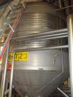 Used-Alfa Laval tanks, type ZKH Capacity 13700 liter (3624), 316 stainless steel. Rated for 3 bar (45 PSI) at 20 deg C. (76 ...