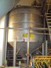 Used Alfa Laval tanks, type ZKH Capacity 13700 liter (3624), 316 stainless steel. Rated for 3 bar (45 PSI) at 20 deg C. (76 deg F). On 3 legs. Serial # 488.