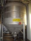 Used Alfa Laval tanks, type ZKH Capacity 13700 liter (3624 gallon), 316 stainless steel. Rated for 3 bar (45 PSI) at 20 deg C. (76 deg F). On 3 legs. Serial # 489.
