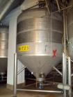 Used Alfa Laval tanks, type ZKH Capacity 13700 liter (3624 gallon), 316 stainless steel. Rated for 3 bar (45 PSI) at 20 deg C. (76 deg F). On 3 legs. Serial # 490.