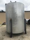 Used- Alloy Fabricators Open Top 3750 Gallon Vertical Stainless Steel Mixing Tan