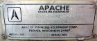 Used 1,500 Gallon Stainless Steel Apache Stainless Tank