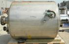 Used Apache Stainless pressure tank, 1000 gallon, 304L stainless steel, vertical. 66