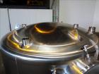 Used Apache Stainless Equipment Tank, 1,010 Gallon, 316L Stainless Steel, Vertical. 76
