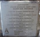 Used Apache Stainless Equipment Tank, 1,010 Gallon, 316L Stainless Steel, Vertical. 76