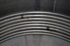 Used Apache Stainless Storage Tank, 3000 Gallon, 304 Stainless Steel, Vertical.