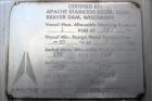 Used Apache Stainless Storage Tank, 3000 Gallon, 304 Stainless Steel, Vertical.