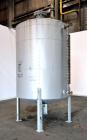 Used Arrow Tank & Engineering Pressure Tank, 1200 Gallons, 304L Stainless Steel, Vertical. Approximate 66” diameter x 75” straight side, dished top and bottom. Internal rated Full Vacuum & 50psi at -...