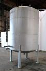 Used Arrow Tank & Engineering Pressure Tank, 1200 Gallons, 304L Stainless Steel, Vertical. Approximate 66” diameter x 75” straight side, dished top and bottom. Internal rated Full Vacuum & 50psi at -...