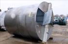 Used- Approximately 4,000 Gallon Bright Sheet Metal Tank.