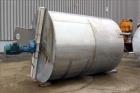 Used- Approximately 4,000 Gallon Bright Sheet Metal Tank.