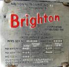 USED: Brighton Corp pressure tank, 4000 gallon, 316L stainless steel, vertical. 96