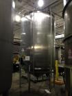 Used Cherry Burrell 3000 Gallon Sanitary Stainless Steel Storage Tank. Model/Serial Number - 3000 CVS 87 3022. Approx. 6'6