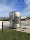 Used Cherry Burrell Model CV- 3000 Gallon Stainless Steel Vertical Tank. Approx. 95