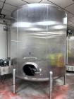 Used Cherry Burrell Vertical Mixing Tank | 4,500 Gallon 304 Stainless Steel Beverage Vessel