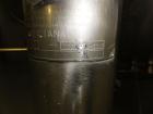 Used Cherry Burrell 2,000 Gallon Top Agitated Mixing Tank, Model CV.  304 Stainless steel mixing tank with (4) stainless steel legs.  Approximately 7' diameter x 6'6