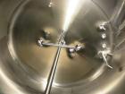 Used-Cherry Burrell 2,000 Gallon Top Agitated Mixing Tank, Model CV.  304 Stainless steel mixing tank with (4) stainless ste...