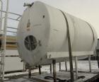 Used Cherry Burrell Storage Tank, 3000 gallon, model GHW, 304 stainless steel, horizontal. 84