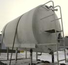 Used Cherry Burrell Storage Tank, 3000 gallon, model GHW, 304 stainless steel, horizontal. 84